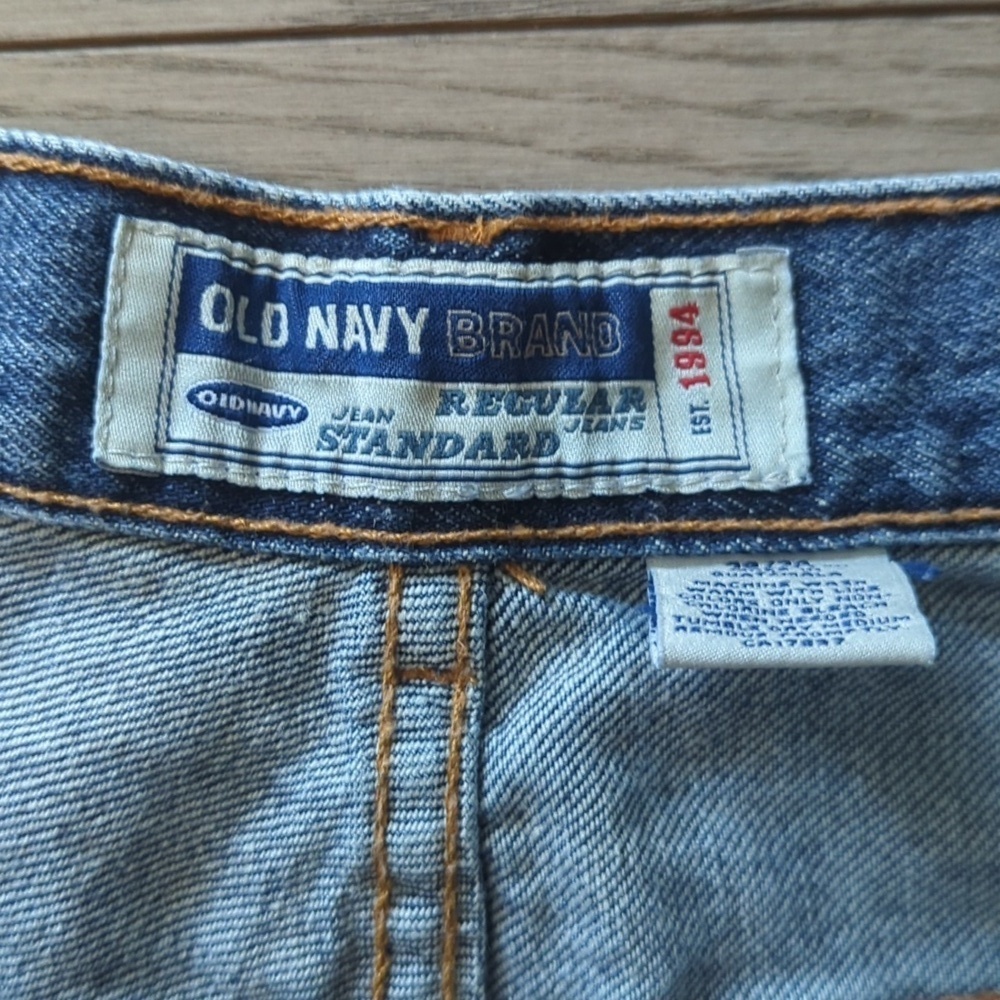 Old Navy Blue Relaxed Jeans with Classic Style - Size 38 X 30 Great Condition - Picture 3 of 5